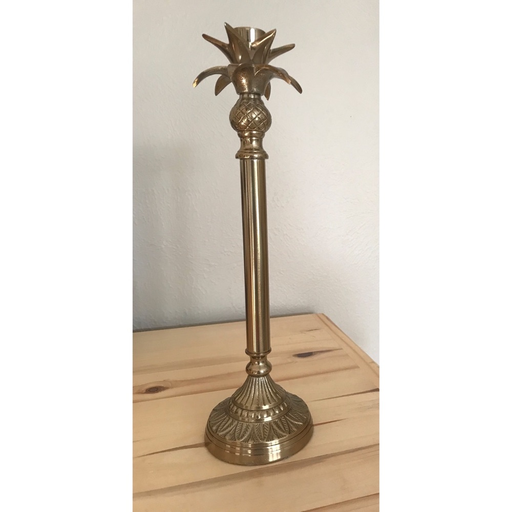 candle holder tropical pineapple vibes decor
